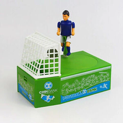 Electric Soccer Player Goal Kicking Football Piggy Bank Coin Money Saving Box - Image 4 of 4