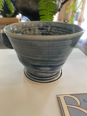 WI Pottery/Chad Luberger/Plum Bottom Gallery/Blue Wave/Small Cup or Dish