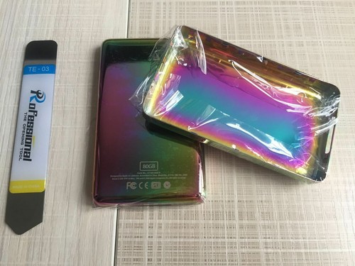 RAINBOW Rear BackPlate Housing Case Cover Panel Fr iPod 5th GEN Video 80GB THICK - Picture 3 of 8