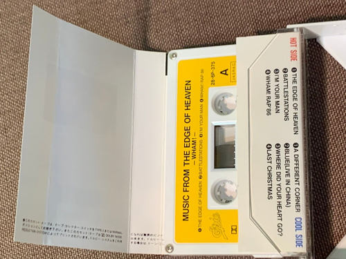 WHAM! Music From The Edge Of Heaven JAPAN CASSETTE 28.6P-375 PAPER CLIP + INSERT - Picture 5 of 12