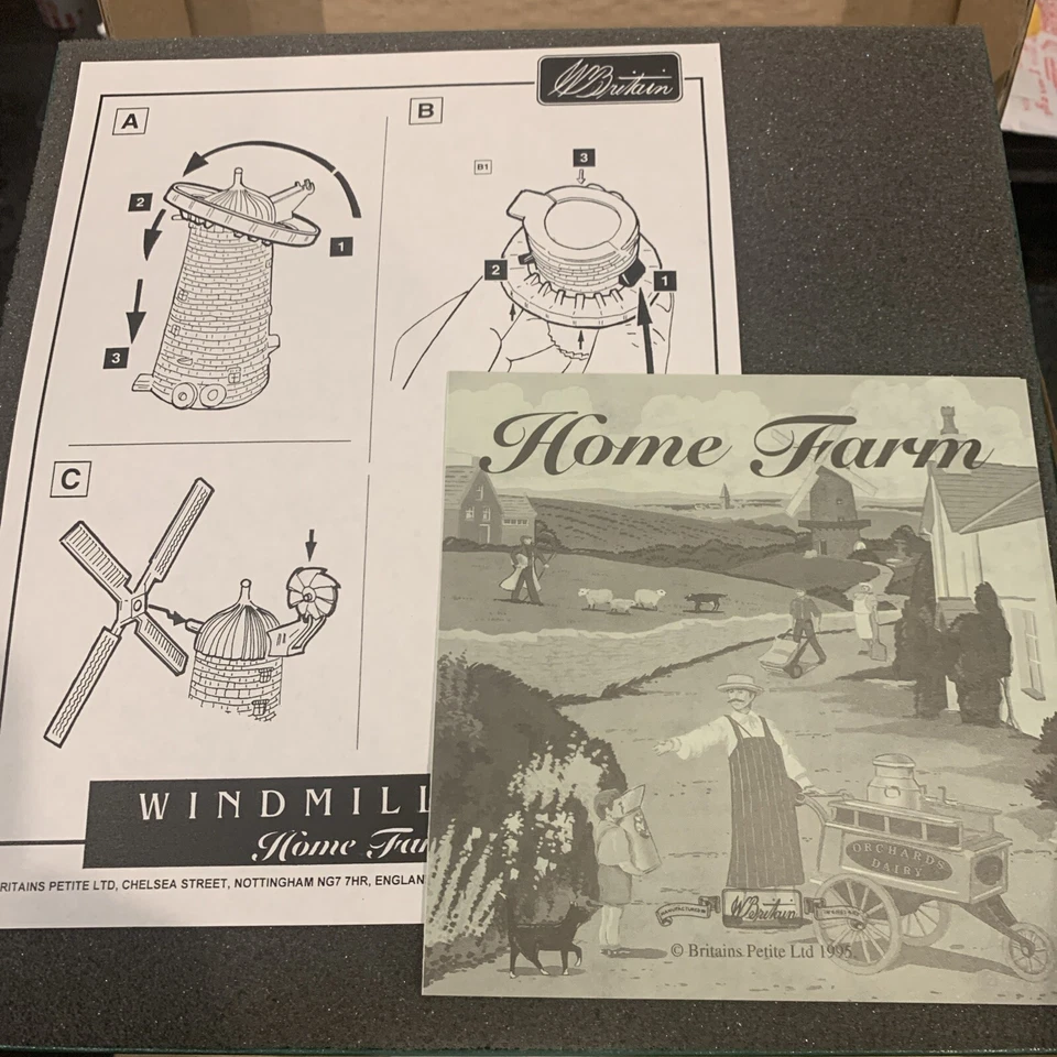 Juego de molino de viento Britains Petite Ltd Home Farm #8708 1995 como nuevo caja original Inglaterra Foto 4 de 4