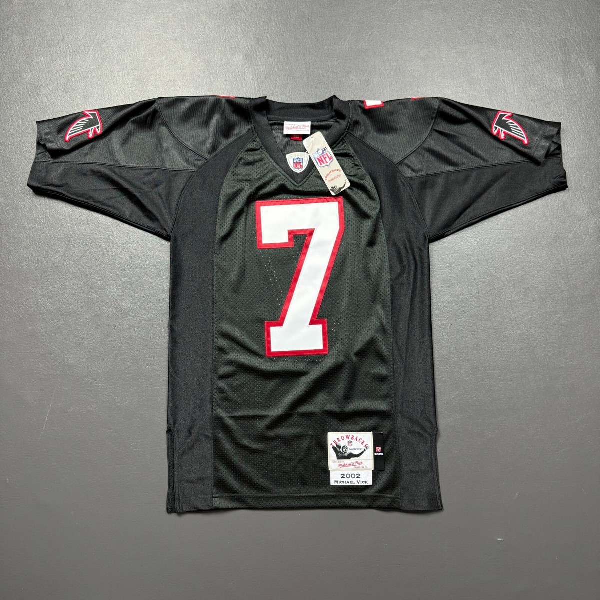 100% Authentic Michael Vick Mitchell Ness 2002 Falcons Jersey