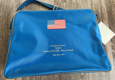 President Nixon RARE Travel Bag | President Ford Autograph | Moscow SALT Treaty