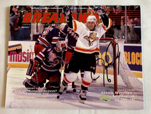 Jason Woolley - “SIGNED” - 1995 Florida Panthers BREAKAWAY Program w/PSA/DNA COA