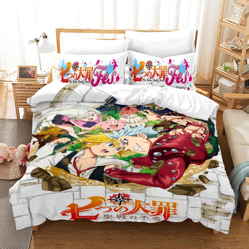 DREAMSCENE Bettwäsche-Set – Geometrisches Scandi-Design, Anthrazit/Grau, Einzelbett (137x198 Cm)