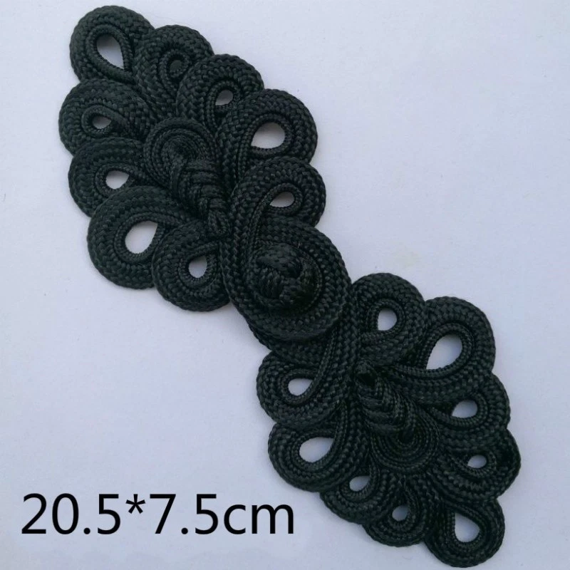 1 Pair Large Chinese Frogs Fasteners Closure Button Knots DIY 8*3 Inches Vinatge - Image 4 of 4