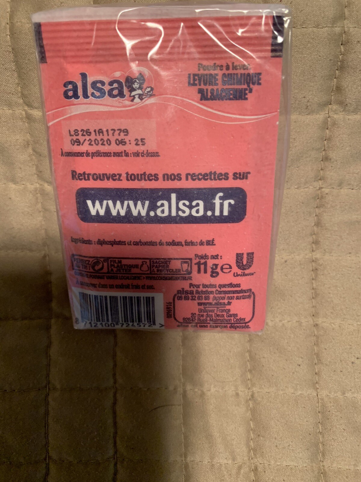 Alsa French Baking Powder For Cakes, 0.38 Ounce, 8 Count, Bakers