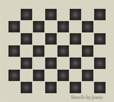 Country Stencil Checkerboard Family Gameboard 3/4" Checks DIY Signs Free Ship
