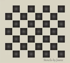 Country Stencil Checkerboard Family Gameboard 3/4" Checks DIY Signs Free Ship