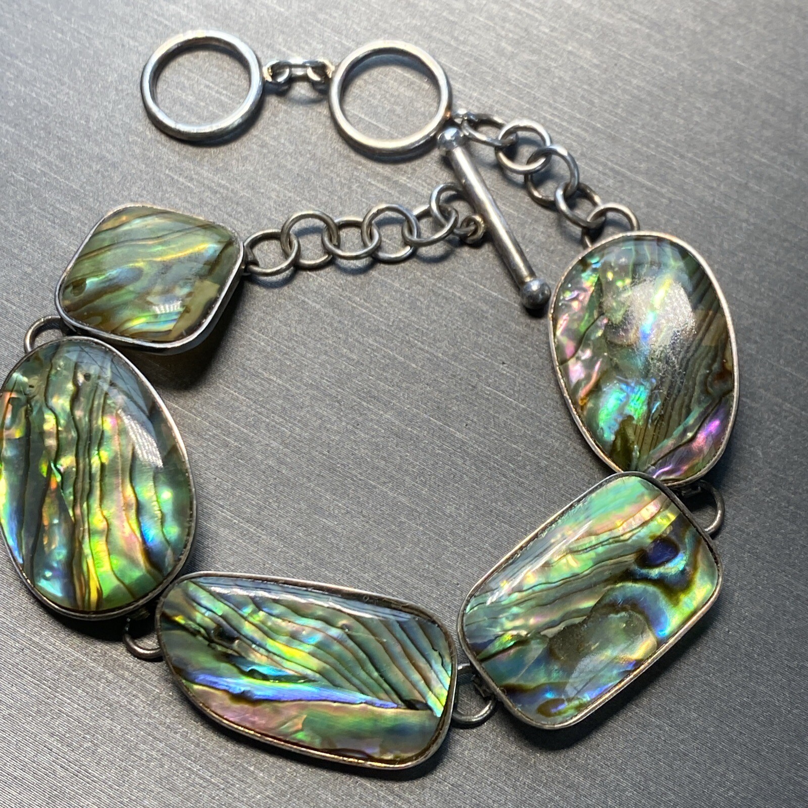 Sterling Silver Natural Abalone Shell Mermaid-cor… - image 13