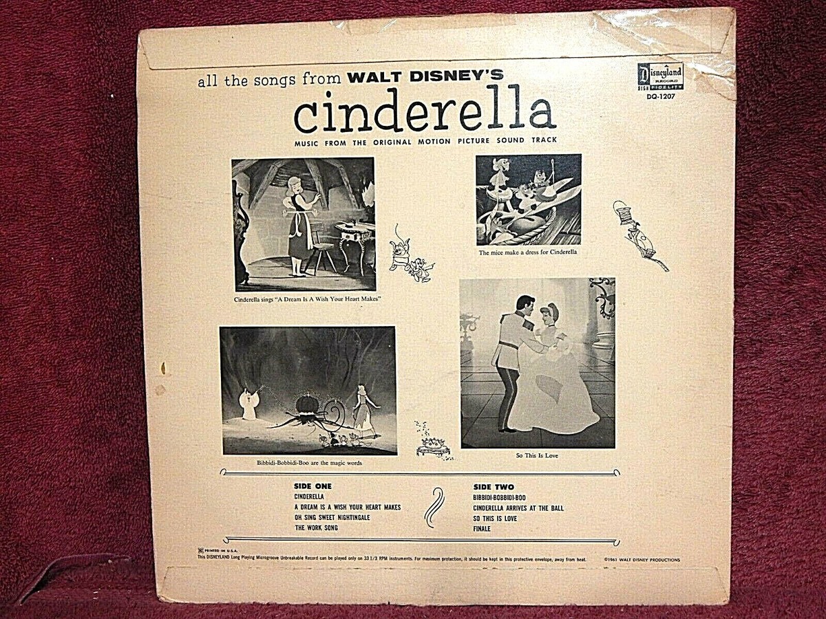 sp盤　レコード　シンデレラ　walt disney sp盤 レコード シンデレラ walt disney