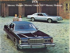 1976 Mercury Marquis Cougar Xr-7 Montego Dealer Sales Brochure 1976 Mercury Marquis Cougar Xr-7 Montego Dealer Sales Brochure