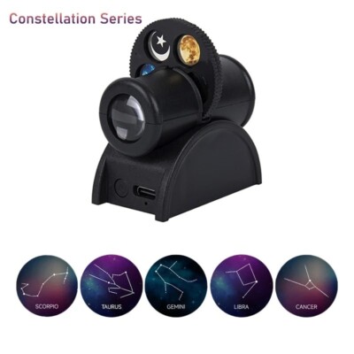 LED Projection Lamp Star Space Night Light with Replaceable Earth Constellation
