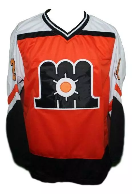 QualityJerseys Any Name Number Maine Mariners Retro Hockey Jersey Orange Any Size - Orange - Polyester - M