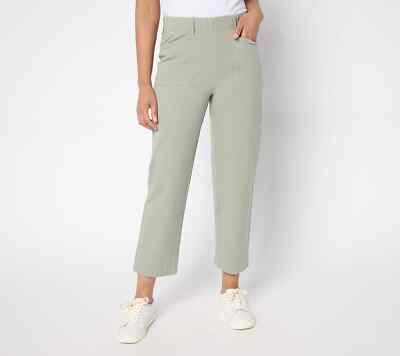 AnyBody Regular All-Stretch Twill Straight Leg Ankle Pants A683177 QVC