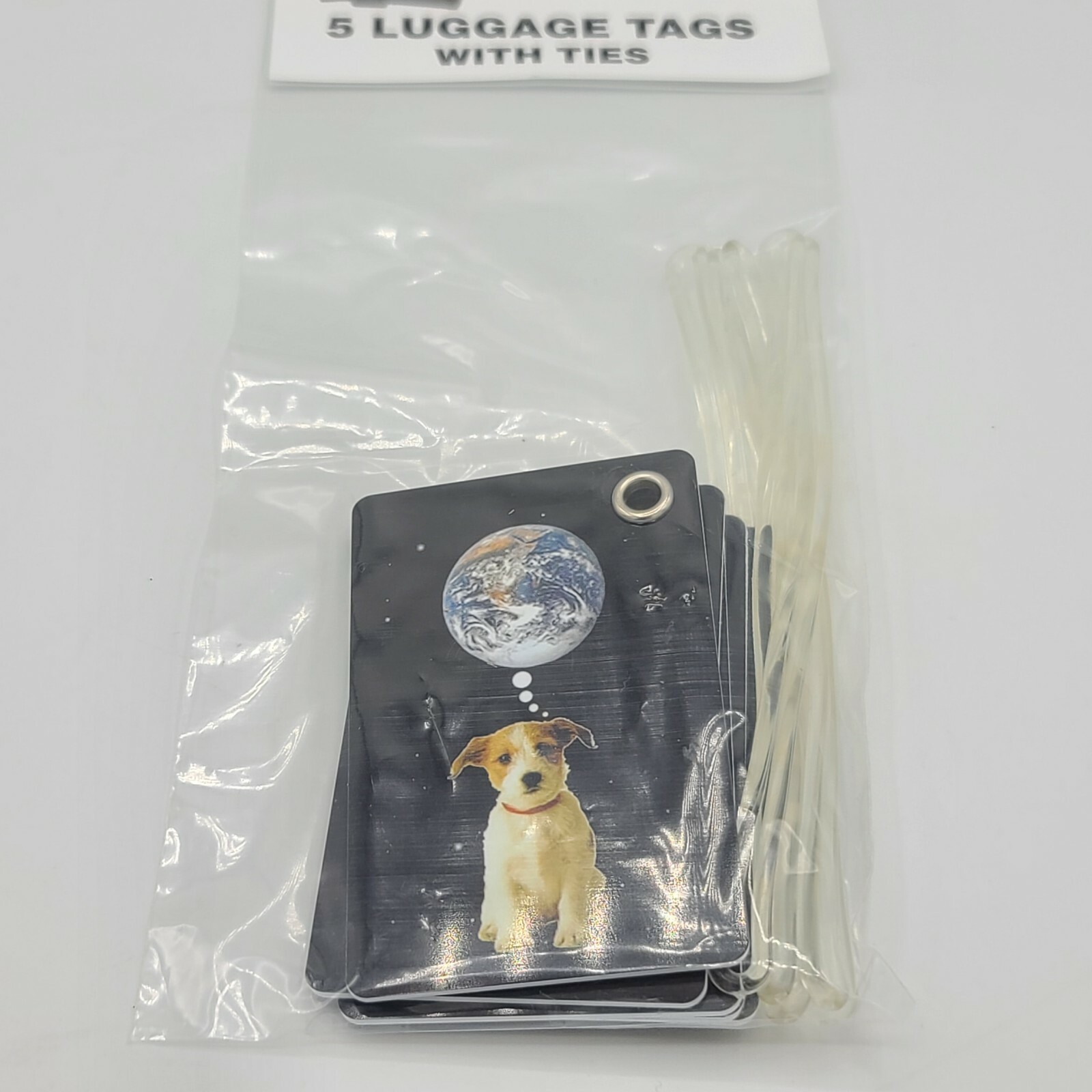 Tags Dog World Puppy Earth Double Sided Travel Pack Of 5