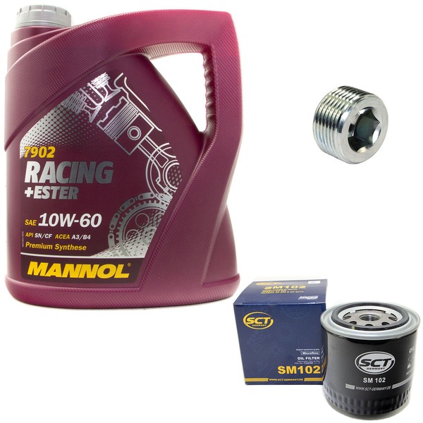MotoröL ÖLfilter SM102 10W60 4 Liter + ÖLablassschraube FüR Alfa Romeo 155 167-image