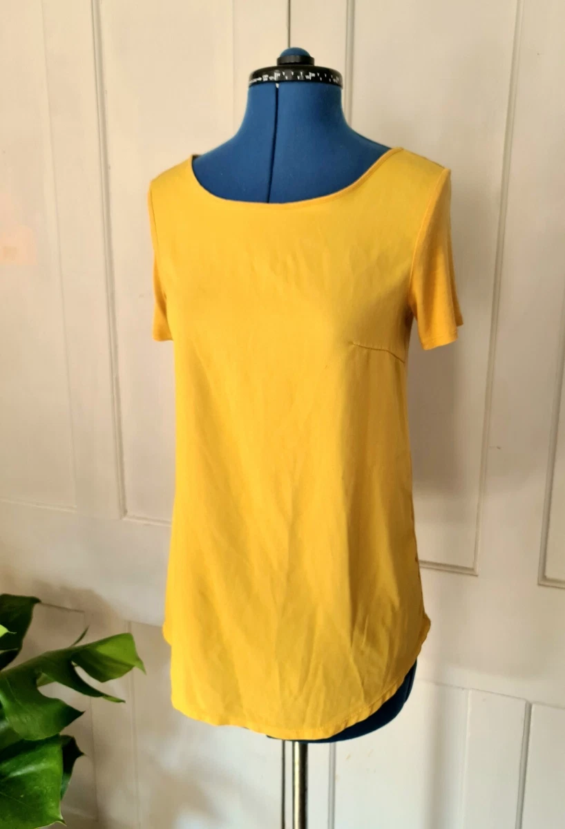 mustard yellow womens shirt