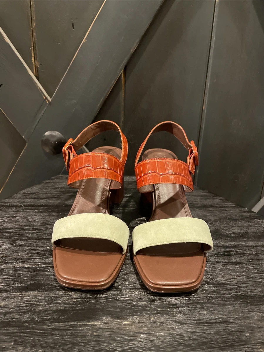 Tory burch open cheap toe wedge heels
