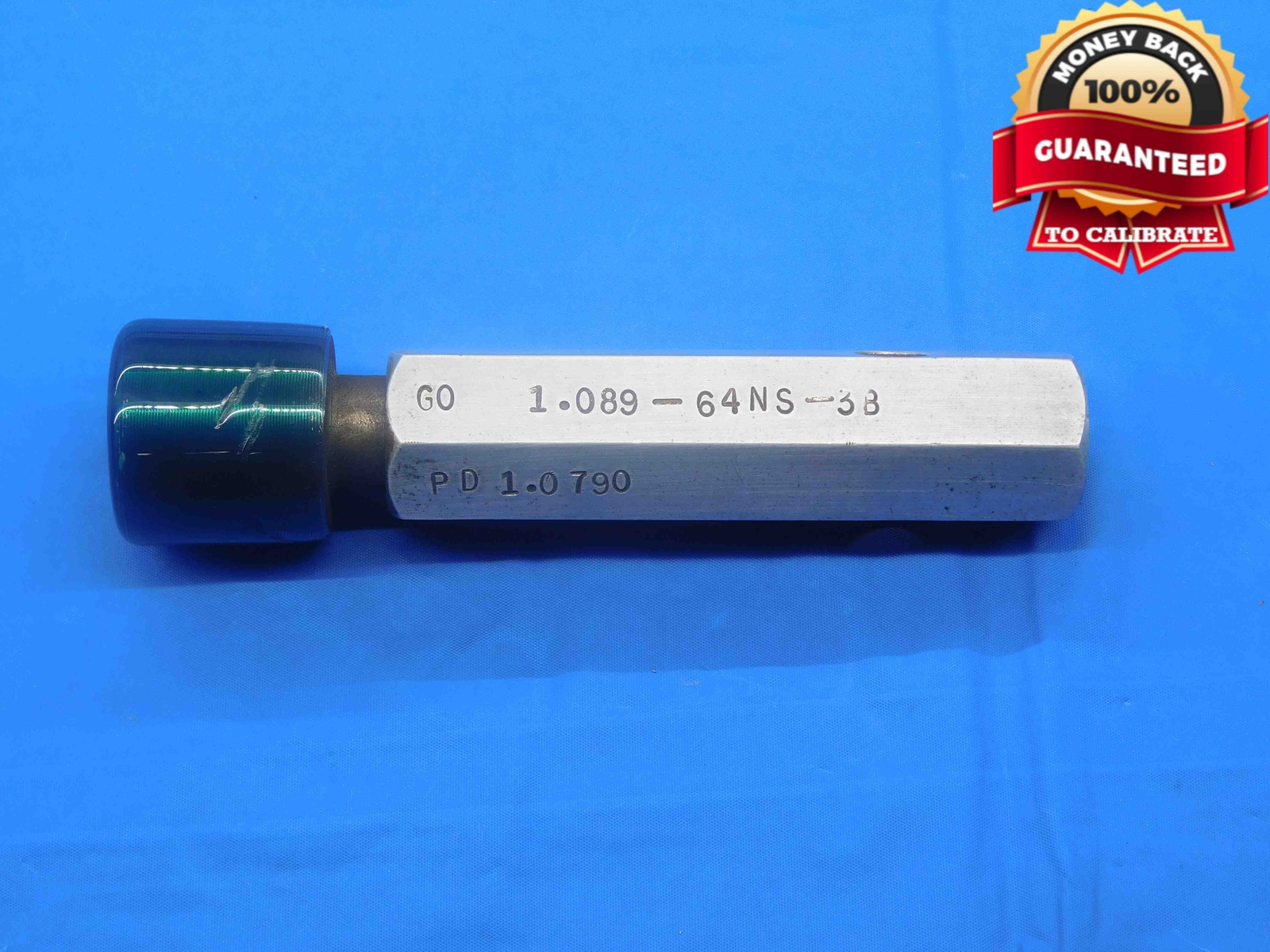 1.089 64 NS 3B THREAD PLUG GAGE 1.0890 GO ONLY P.D. = 1.0790 UNS-3B OR ...