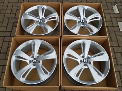 4 Felgen Neu 21'' für Bentley Continental Gt / Speed / Bentayga/Azurblau