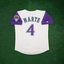 Ketel Marte 2001 Arizona Diamondbacks Men's Alternate Ivory Throwback Jersey
