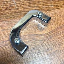 84 Mercedes Benz W123 300D Left Door Lock Striker Chrome Trim 123 723 01 24 B39