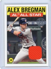 2021 Topps 86ASR-AB Alex Bregman 1986 All Star Player-Worn Relic Card