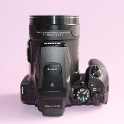 Nikon COOLPIX P900 Black Digital Camera 16MP 83x Optical