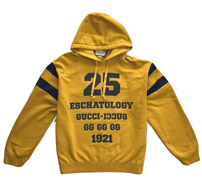 GUCCI 25 Eschatology Cotton Hoodie in Yellow - Bild 1 von 4