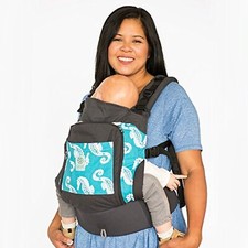 LILLEbaby 4 in 1 Essentials All Seasons Baby Carrier, Seahorse/Grey
