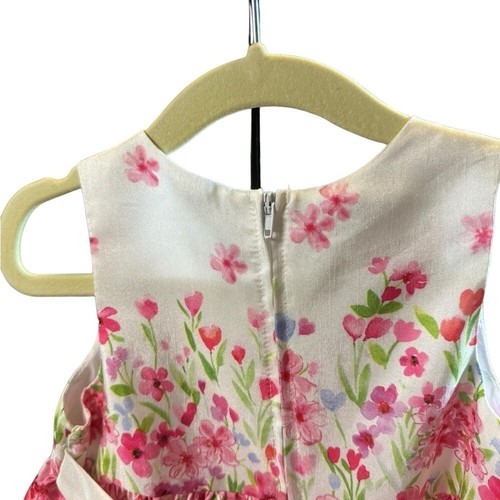 Bonnie Baby Beautiful Floral Formal Baby Girl Sleeveless Dress. - Picture 6 of 9