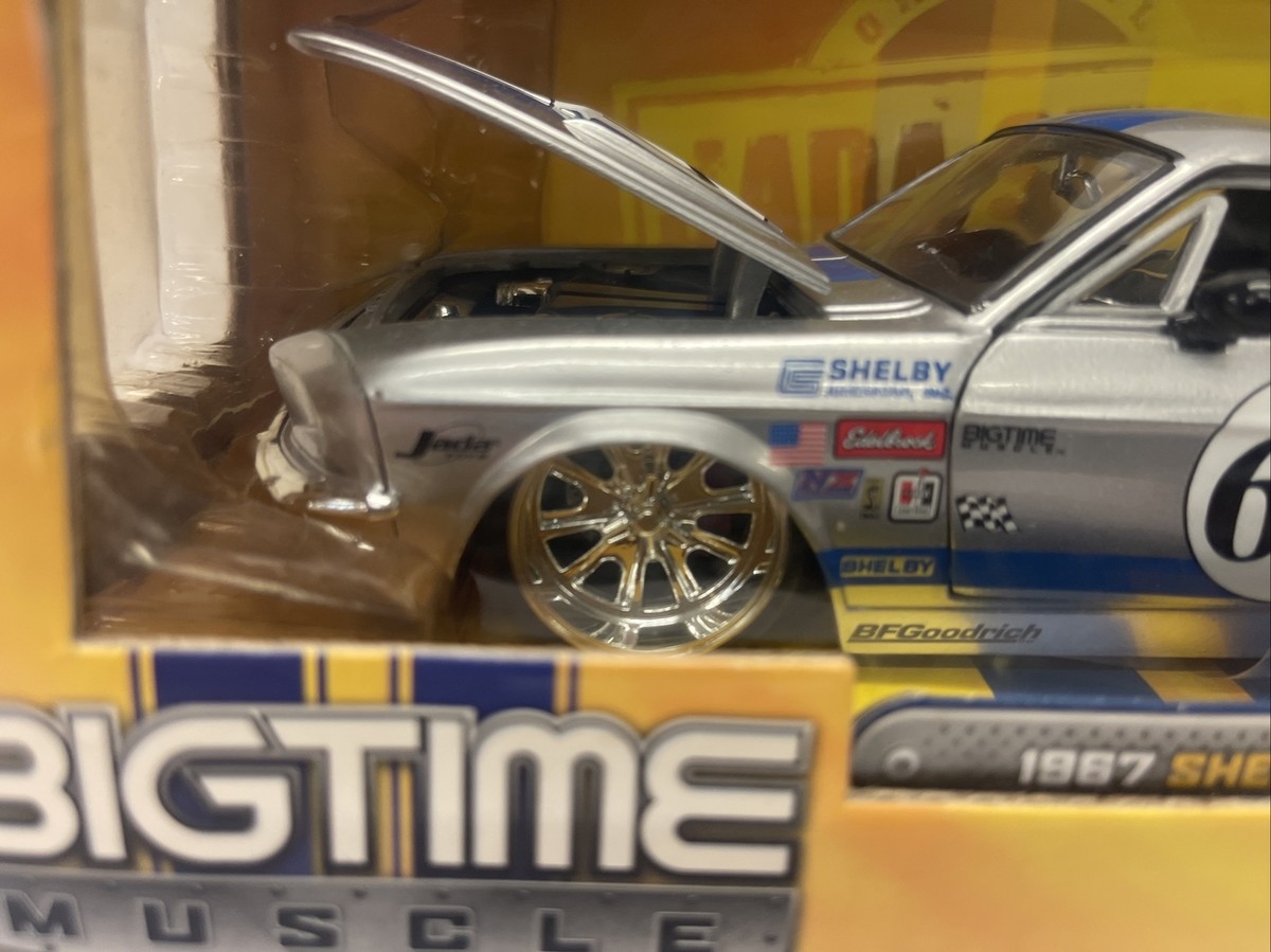 Jada Big Time Muscle 1967 Shelby GT-500 1/24 Diecast Silver