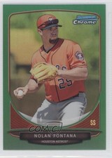2013 Bowman Chrome Prospects Green Refractor Nolan Fontana #BCP112 1n0