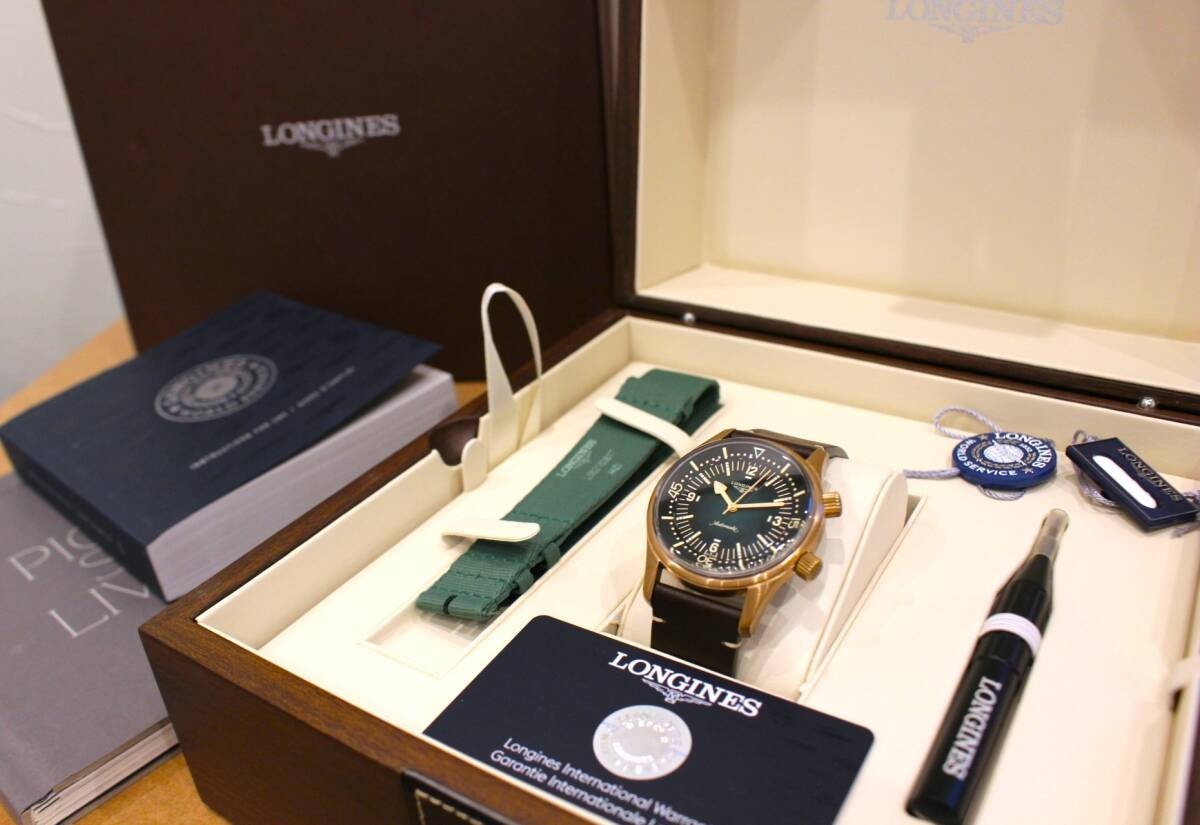 LONGINES Legend Diver Bronze L3.774.1.50.2 Green Dial Automatic