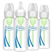 Dr. Brown's Natural Flow Anti-Colic Options Narrow Baby Bottle, 8 oz/250 mL, wi