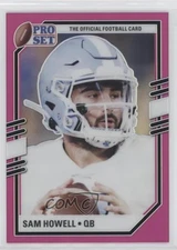2022 Leaf Pro Set Draft Metal Portraits Pink Prismatic Sam Howell Rookie RC