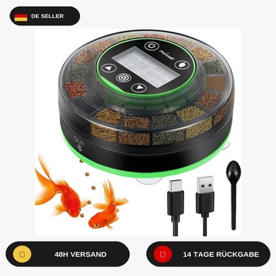 Automatic Feeder Aquarium Rechargeable Fish Feeder with Timer Feeder for Aquariu