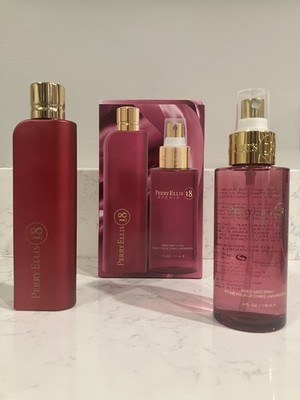 PERRY ELLIS 18 ORCHID Women 2 PC Gift Set Eau de Parfum 1.7 oz + Body Spray 4 oz
