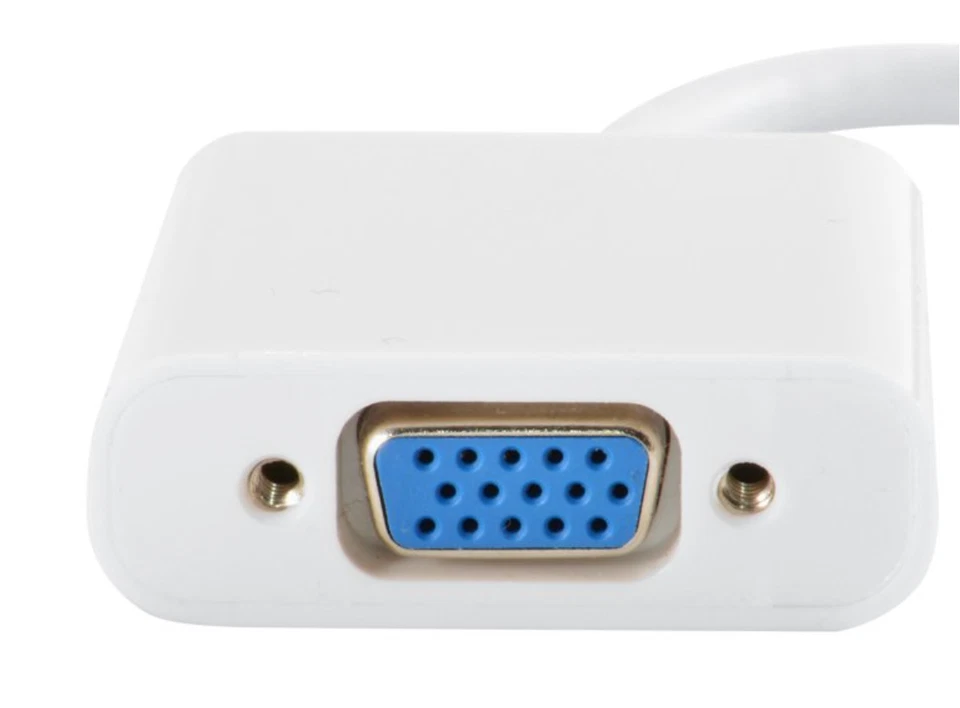 Mini Display Male Port to VGA Female Adapter Cable 6 in (15.2 cm) - Image 3 of 4