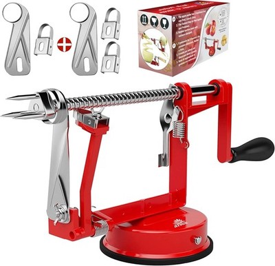 Apple Peeler Corer Slicer Extra 3 Blades 3in1 Kitchen Peeling Machine For Fruits