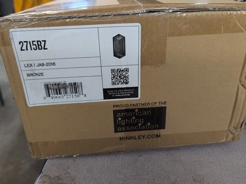 Hinkley Lighting Lex 1 Light Outdoor Large Wall Mount, Bronze - 2715BZ - Picture 3 of 3