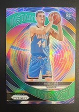 2024-25 Panini Prizm - Instant Impact Nikola Topic #3 Green Prizm (RC)