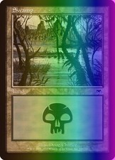 MTG Magic the Gathering Swamp (340/350) Onslaught LP FOIL