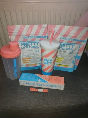 Offset Nutrition Starter Set 2x Shakes Milchshake inkl. Shaker Trinkbecher Mixer - Bild 1 von 4