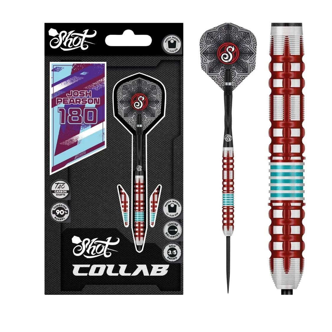 Shot Collab Series Josh Pearson 90% Tungsten Steel Tip Darts - 23g