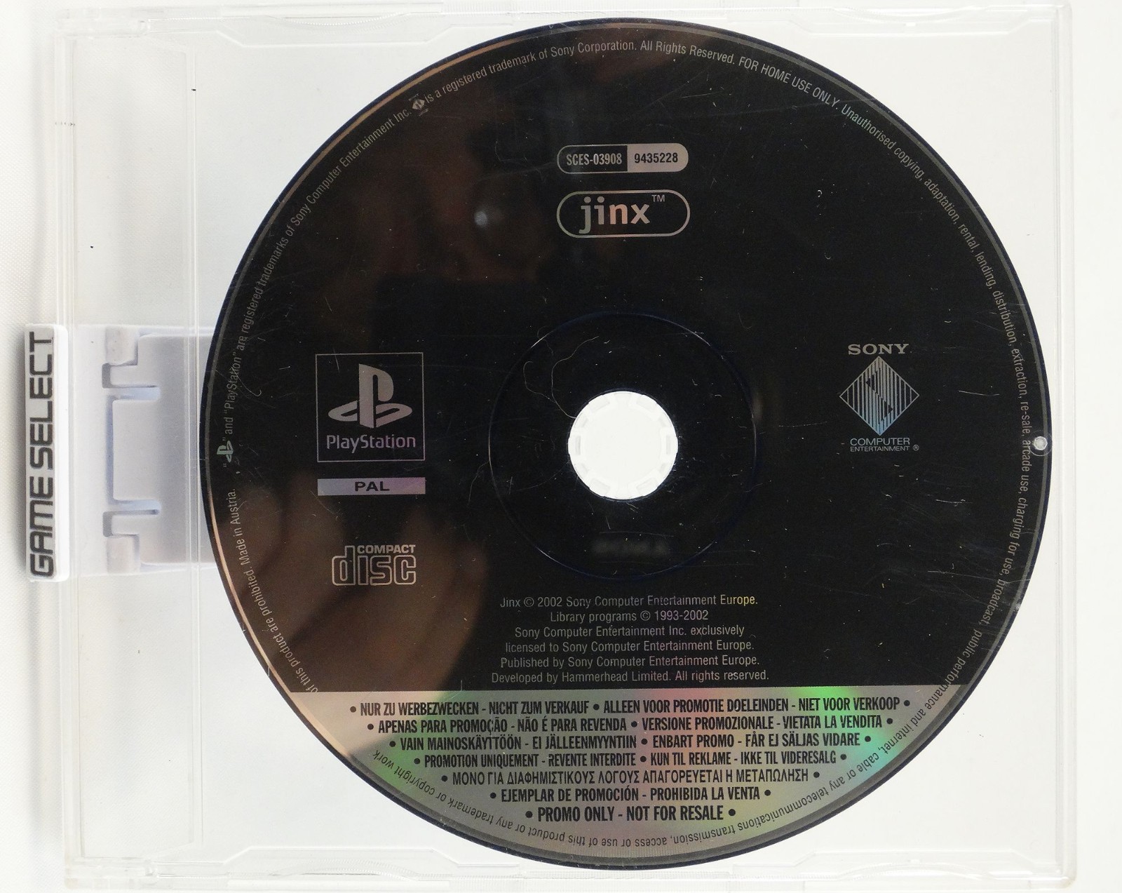JINX PLAYSTATION 1 2 3 PS1 PS2 PS3 PAL PROMO NOT FOR RESALE ORIGINALE