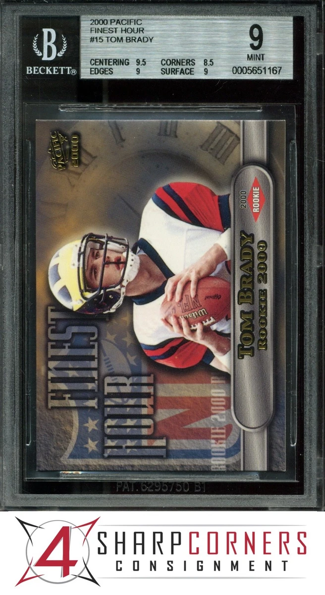 Tom Brady Football Grade 9 Rookie Sports Trading Cards