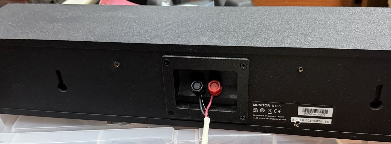 Polk Monitor XT35 ea slim center channel speaker