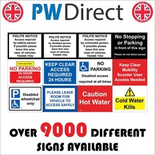 Sign Access Parking Disabled Mobility Vehicles Water Logo Company Create G327BLR